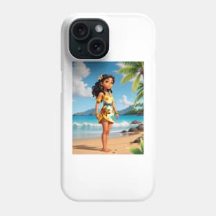 Hawaiian Girl Sticker #2 Phone Case