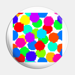 Rainbow Pixel Dots Pin