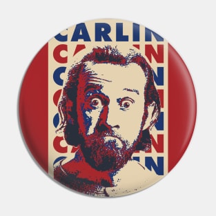 George Carlin Funny Pop Art Style Pin