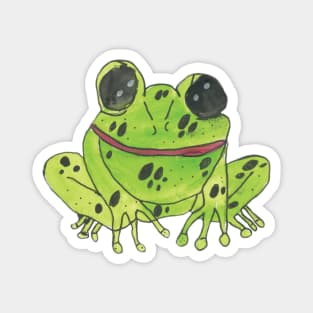 Green Speckled Frog Magnet