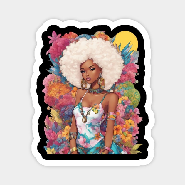 Afro Latina Magnet by animegirlnft