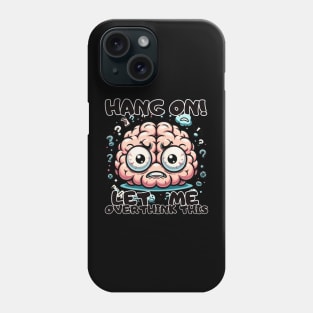 Overthinking Brain Comic Art Phone Case