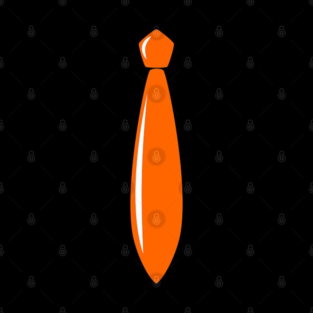 Shiny Orange Tie by Axiomfox