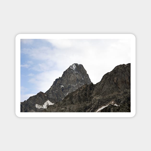 Rocky Mountain Peaks Alpine Landscape Magnet by oknoki