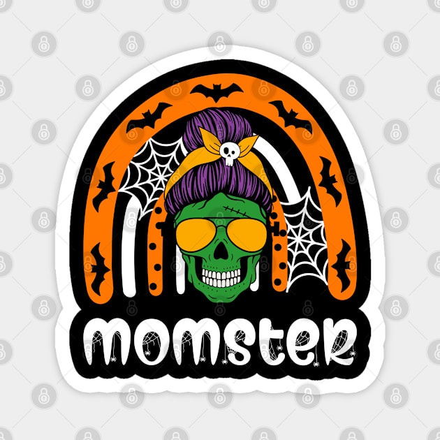 Momster Mom Skull Halloween Costume Magnet by kevenwal