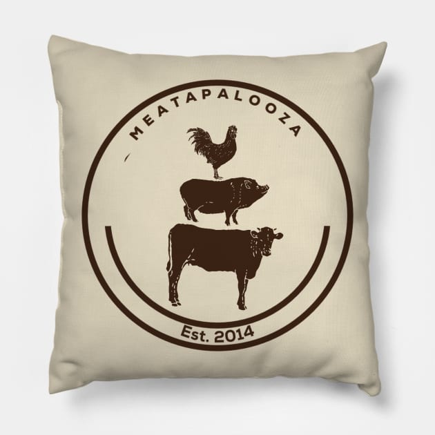 Meatapalooza Pillow by KYFriedDice
