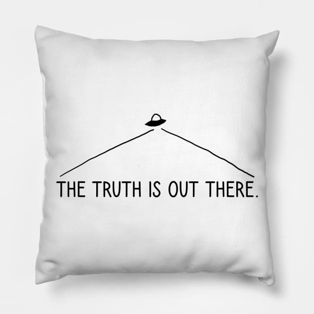 the truth is out there Pillow by Alien-thang