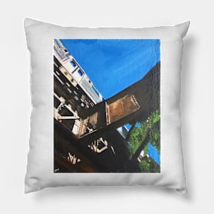 Chicago, Train On The Loop Pillow