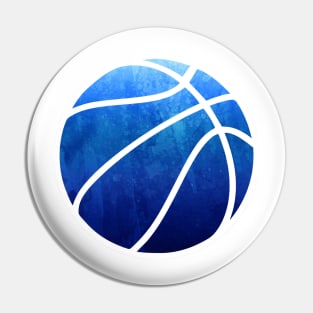 Basketball Dark Blue Pin