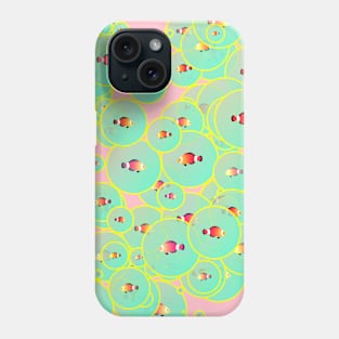 Clown fish and bubbles Phone Case