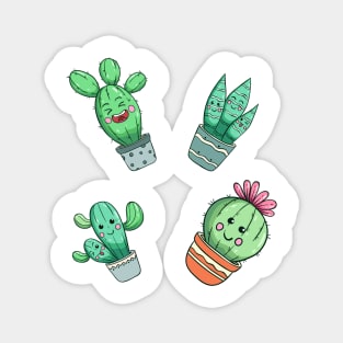 Happy Cactus Magnet