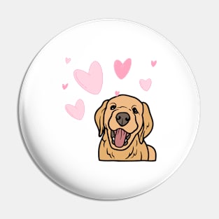 Golden Retriever Quote Pin