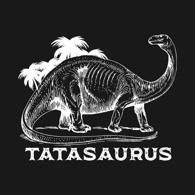 Tatasaurus Fathers Day Daddysaurus Pajama Dinosaur Tata Dad Vintage by Alinutzi