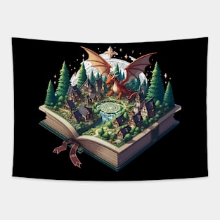 Reading Books About Dragons is Fun Tapestry