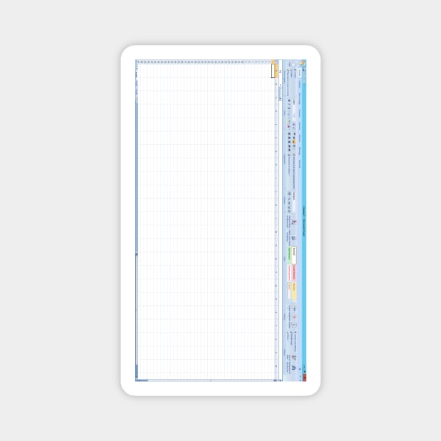 Excel spreadsheet 2007 Magnet by ghjura