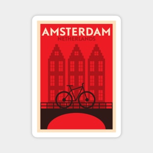 Amsterdam Poster Design Magnet