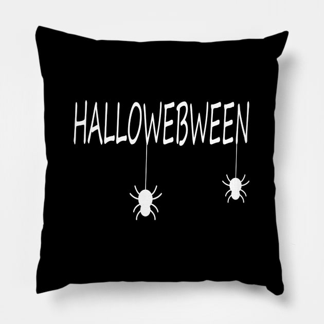 Hallowebween Pillow by JevLavigne