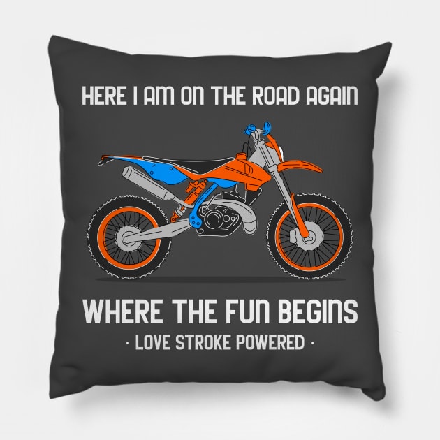 HERE I AM ON THE ROAD AGAIN Pillow by Katebi Designs