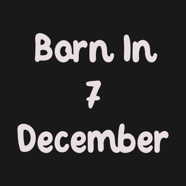 Born In 7 December by Fandie