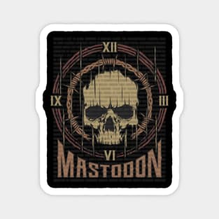 Mastodon Vintage Skull Magnet