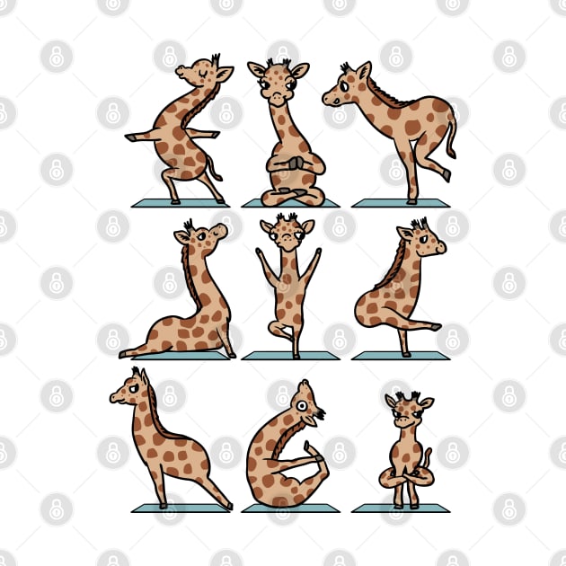 Babby Giraffe Yoga by huebucket