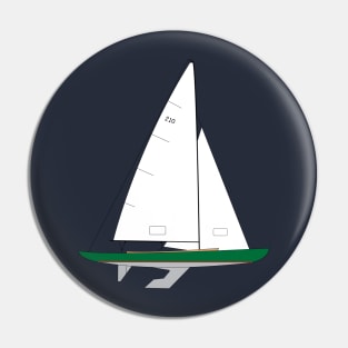 International 210 Sailboat - Green Pin