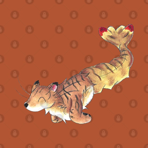 Tiger Prawn by KristenOKeefeArt