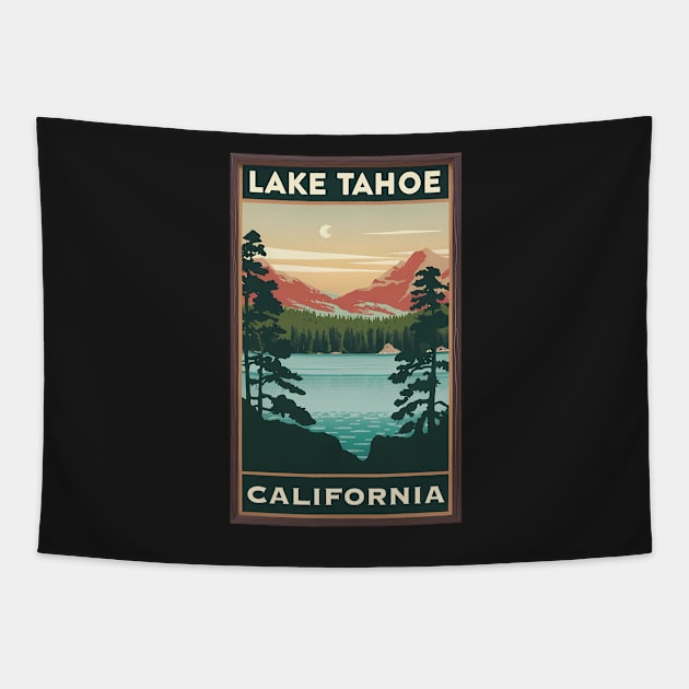 Lake Tahoe Colorblock Tapestry by rymeldy