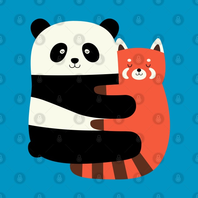 Panda Hugs by AndyWestface