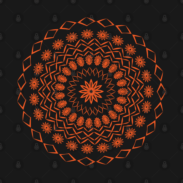 Floral mandala by Eskimos