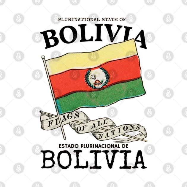 Vintage Flag of Bolivia by KewaleeTee