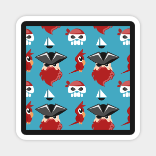 Cartoon pirate fun print Magnet