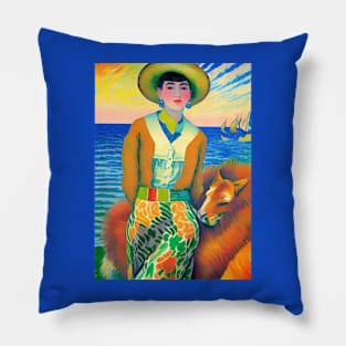 Neo-Fauvism 4 Pillow