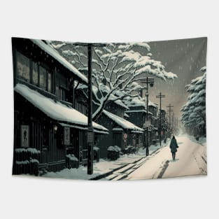 Hiroshima Streets in Winter Tapestry