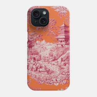 Japanese Toile de Jouy Phone Case