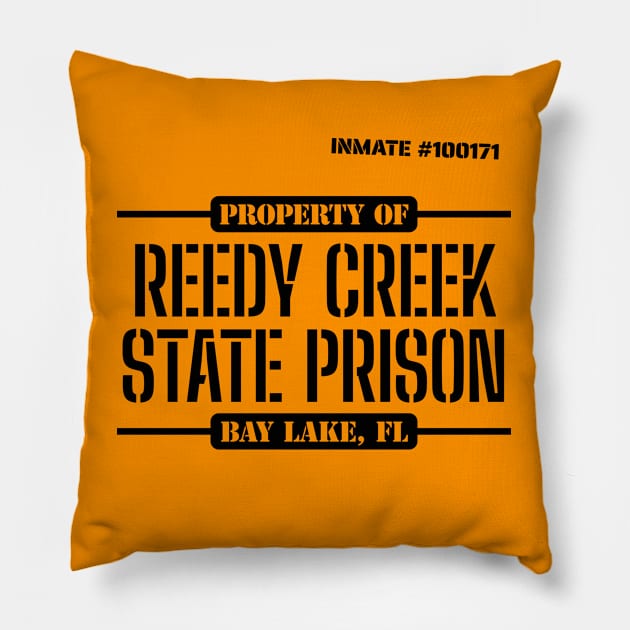 Reedy Creek State Prison Pillow by GoAwayGreen