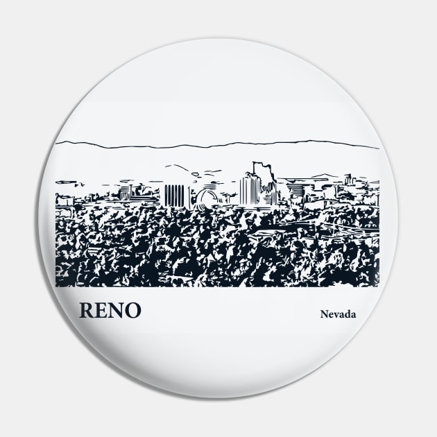 Reno - Nevada Pin by Lakeric