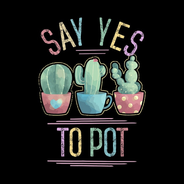 Say Yes To Pot Plant Head Succulent Lover Gardening by IainDodes