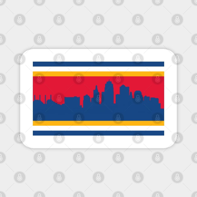 Kansas City Skyline Magnet by Squam8