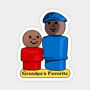 Little People Grandpa's Favorite Magnet