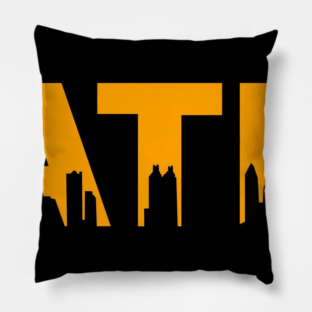 ATL Gold Pillow by ilrokery