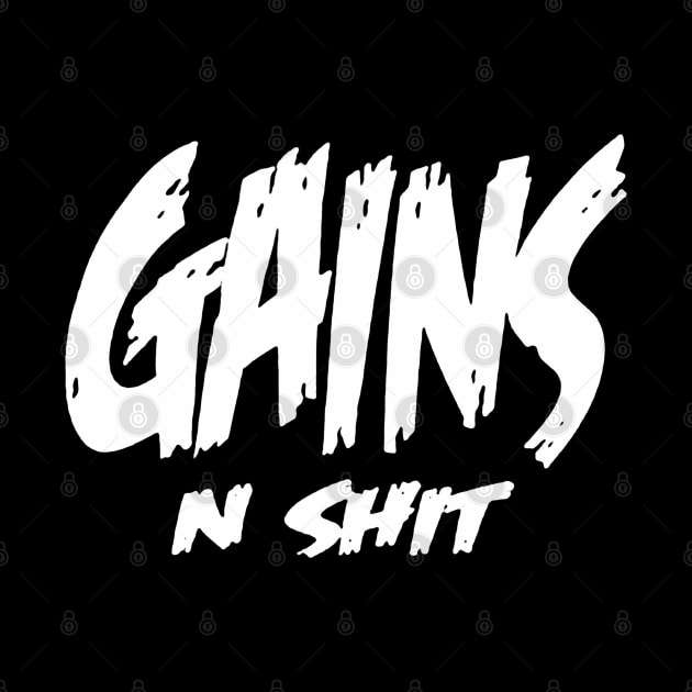 gains and shit gym by amillustrated