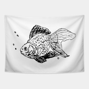 Goldfish Sketch Tapestry