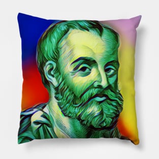 Galen Colourful Portrait | Galen Artwork 8 Pillow