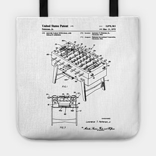 Football Table Patent Black Tote