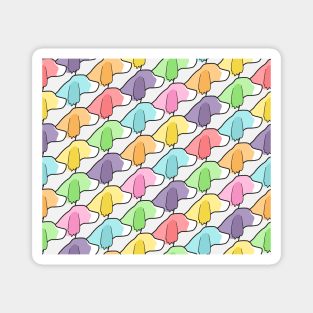 Springer Spaniel Pastel Pattern Magnet
