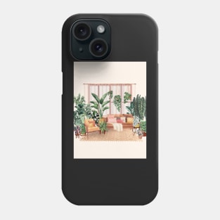 Plants Interior Illustration Phone Case