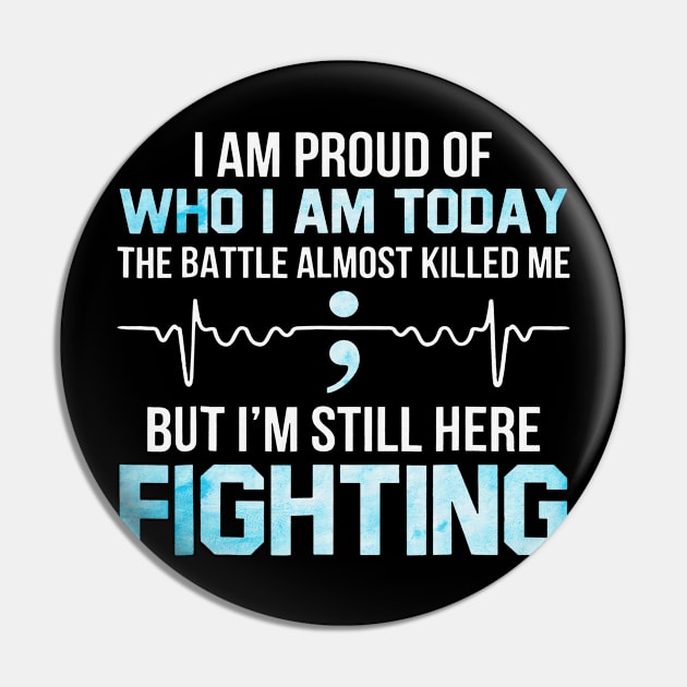 The Battles Almost Killed Me I Am Still Here Fighting Trisomy 18 Awareness Light Blue Ribbon Warrior Pin by celsaclaudio506