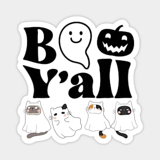 Cute Halloween Cat - Boo Y'all Magnet