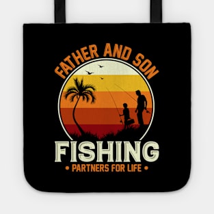 Father And Son Fishing Partners For Life Tote